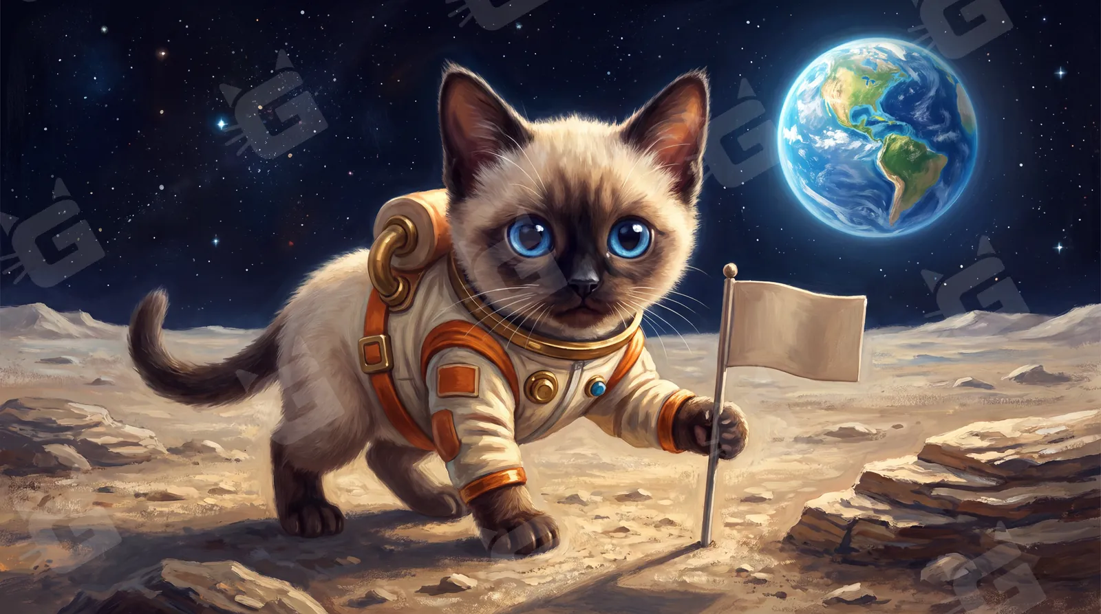 Blue-Eyed Moonwalker