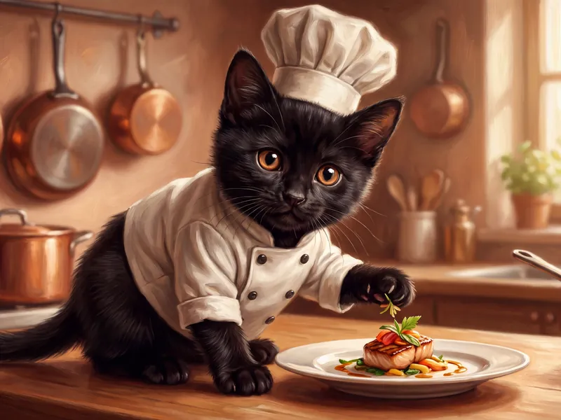 Purrfectly Seared Sous Chef
