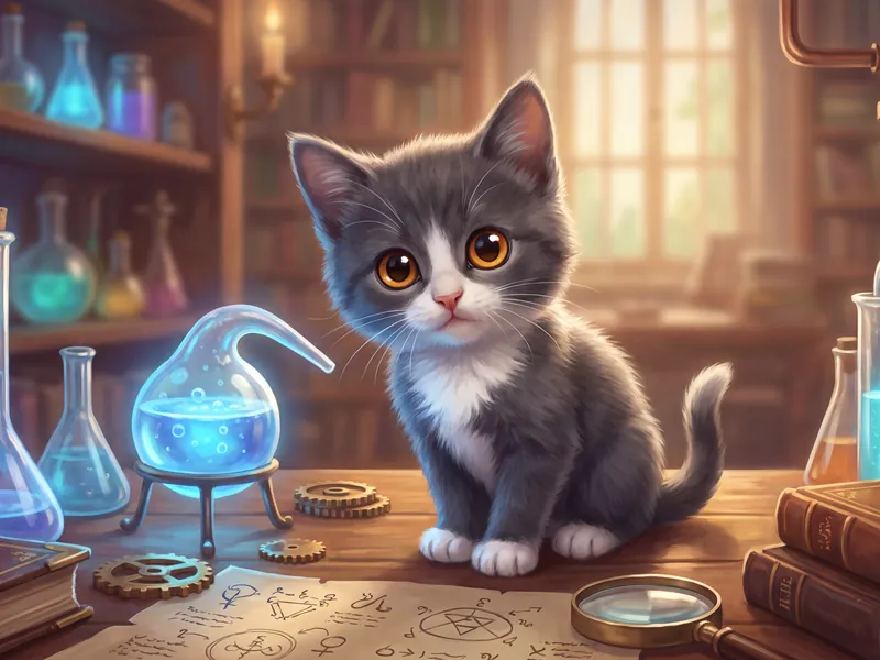 Cogwheel Kitty Scholar
