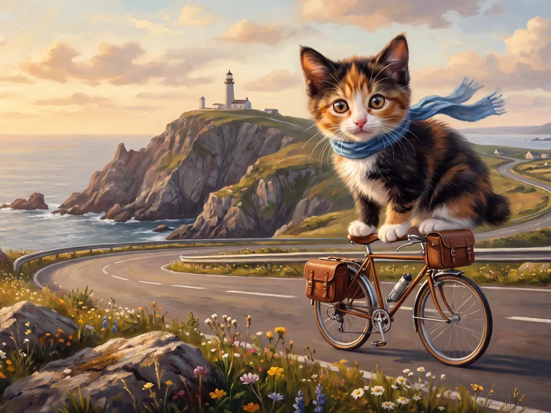 Calico on the Cliffside