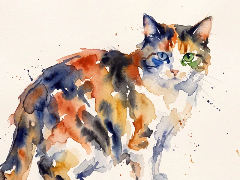 Watercolor Cat
