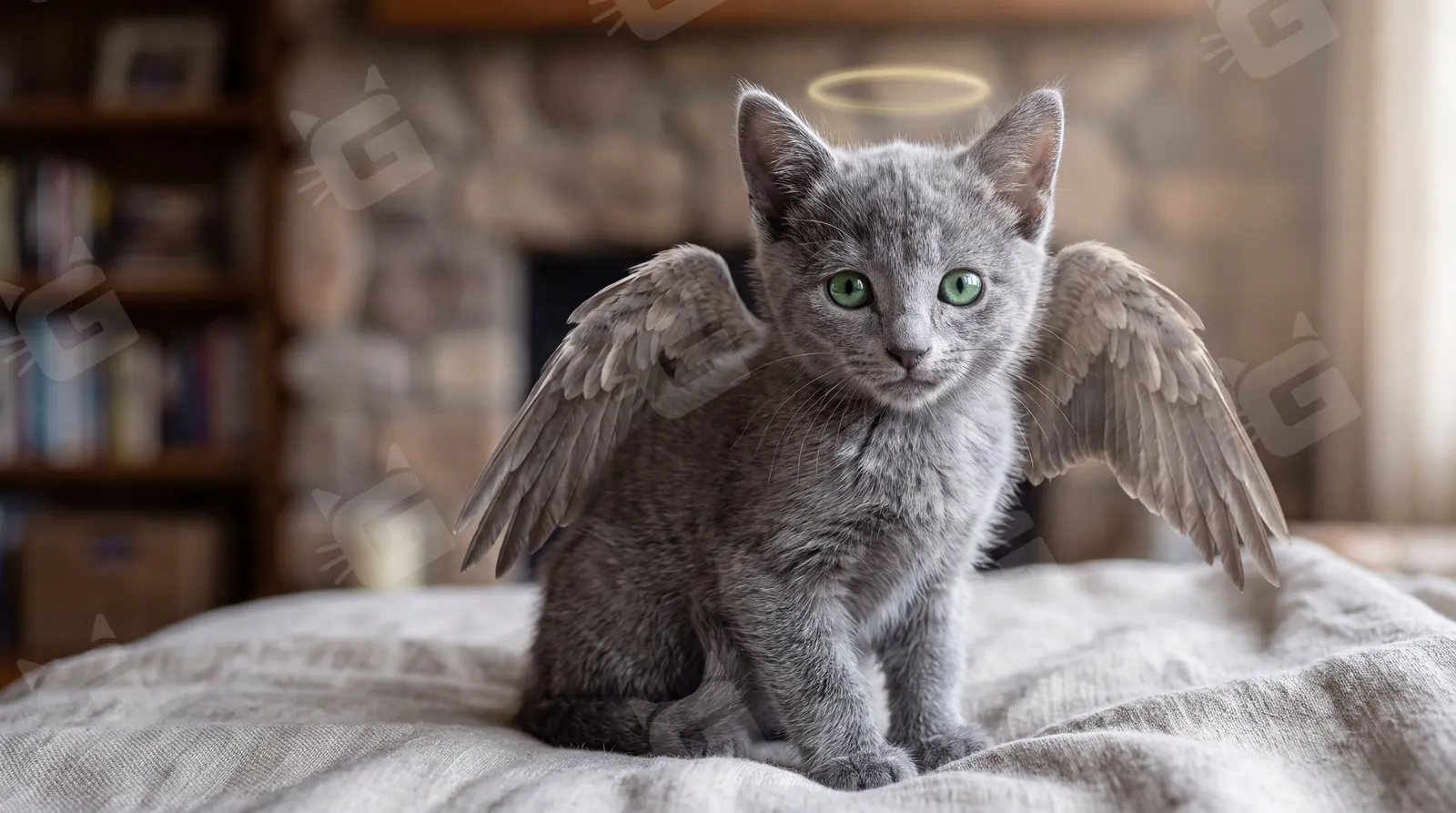 Little Angel in Gray