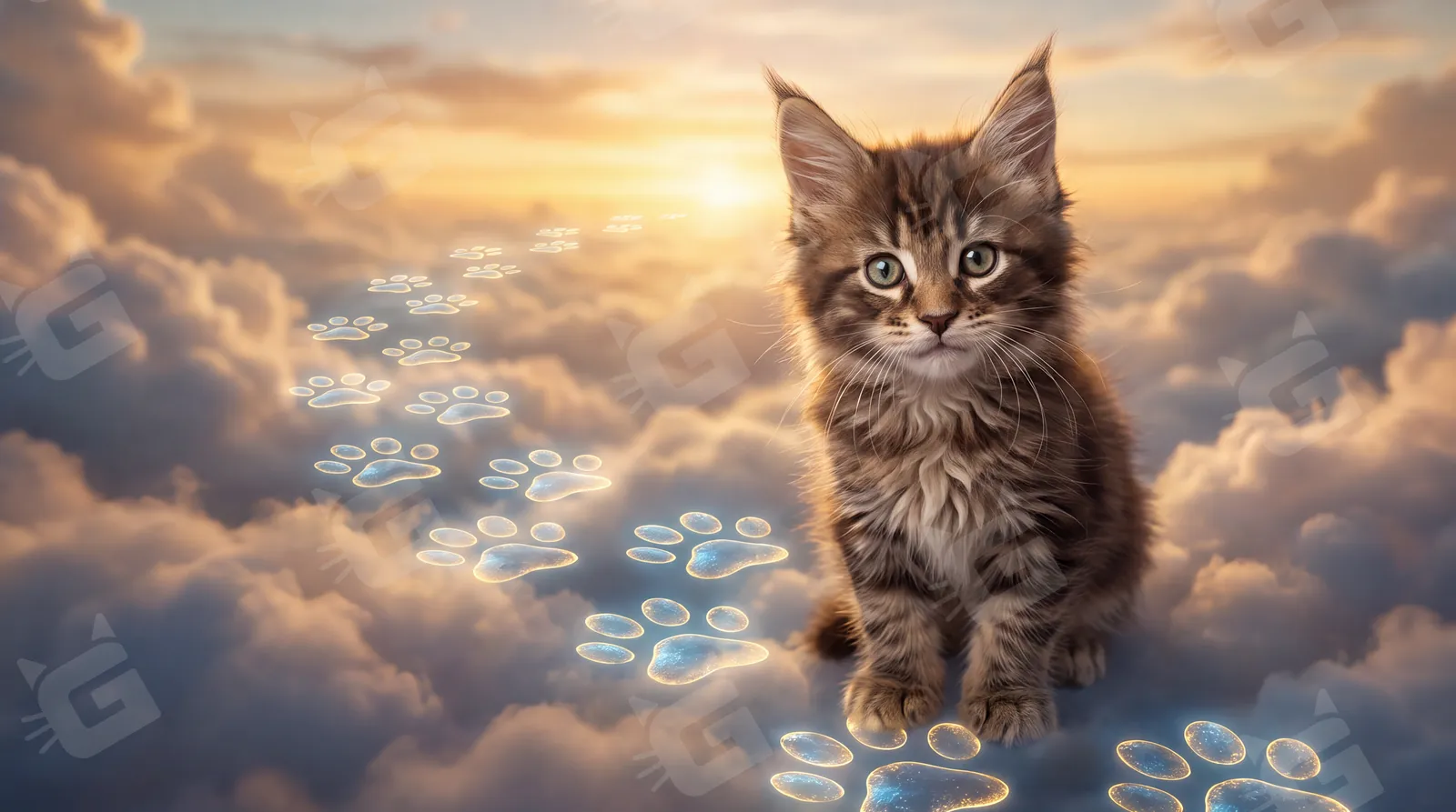 Paw Prints Through the Clouds