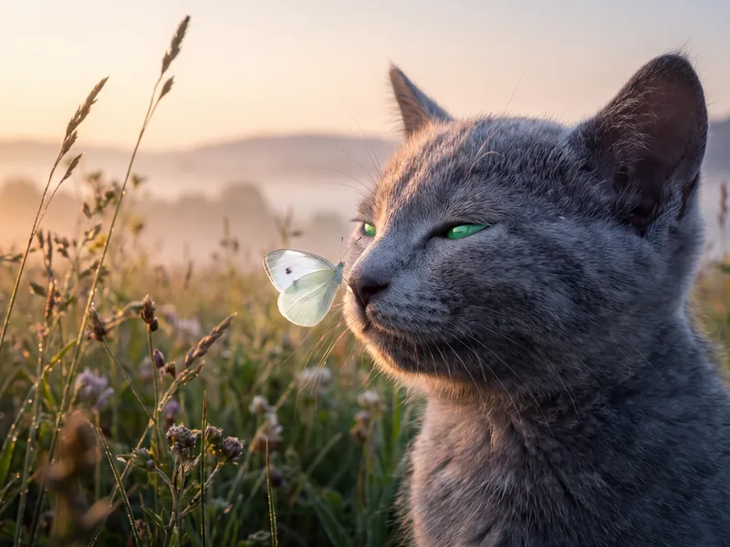 Whiskers and Wildflower Wings