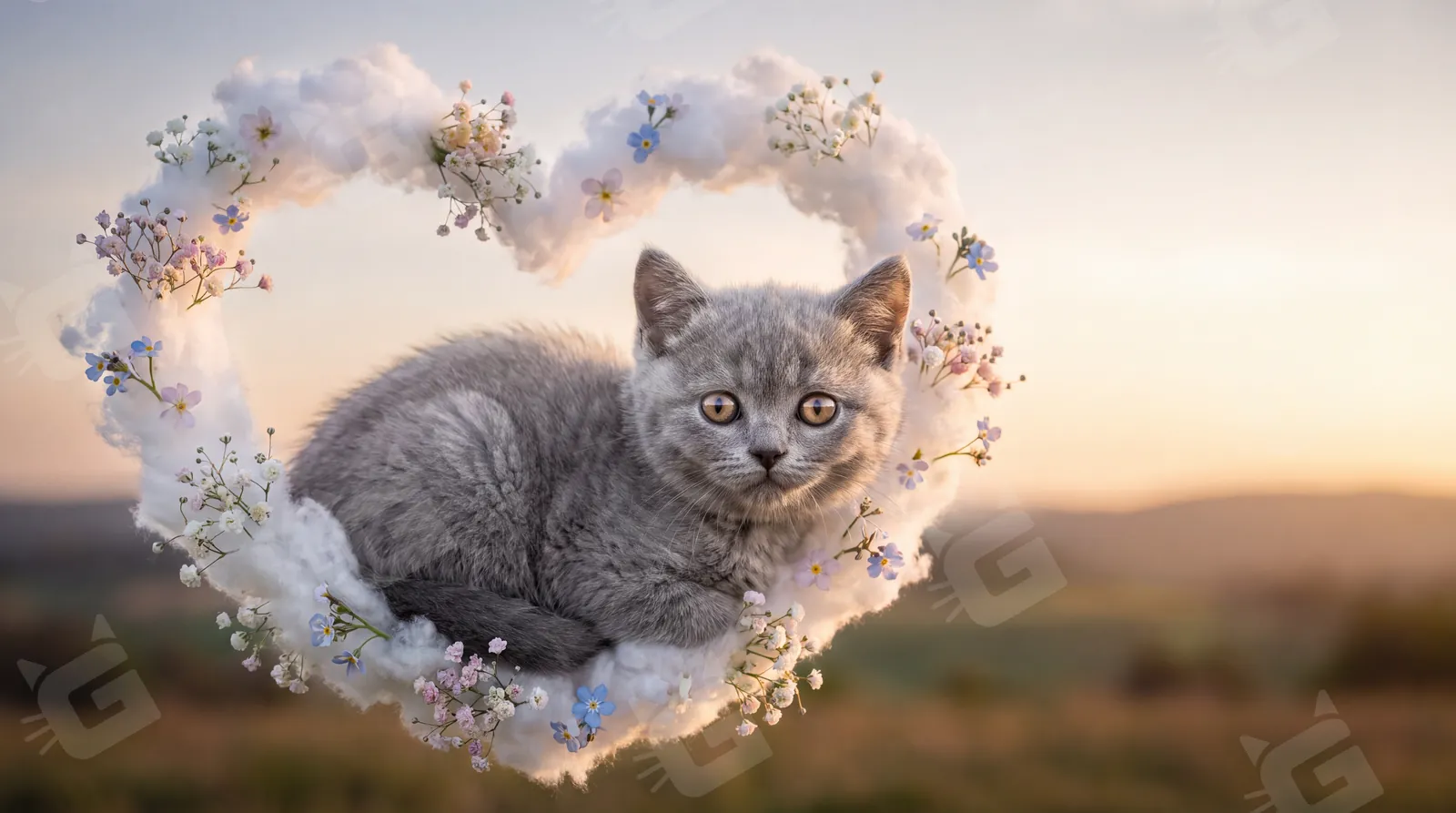 Wrapped in a Forget-Me-Not Heart