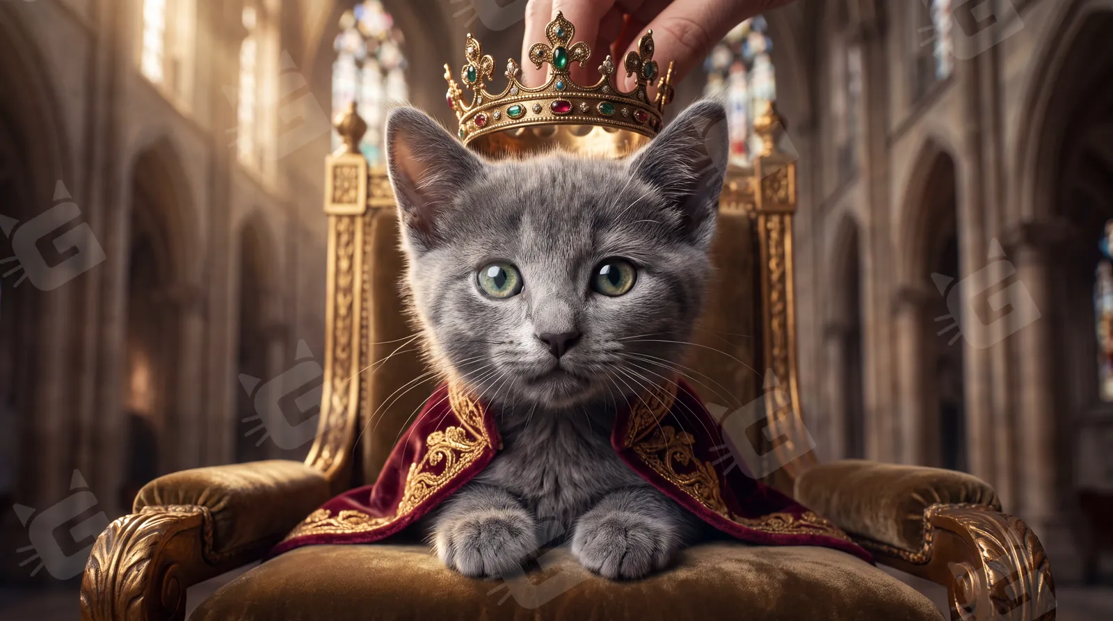 His Majesty Freshly Crowned