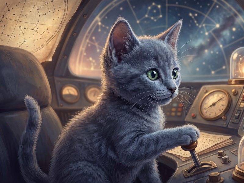 Stargazer in Gray Fur